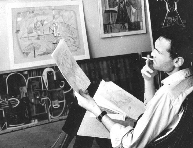 (c) the Artist, Constantin Flondor in his Studio, 1966