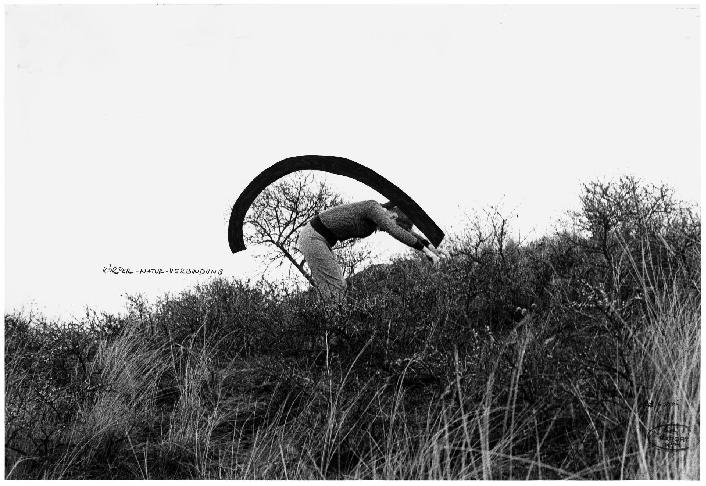 VALIE EXPORT, Body Nature Connection / Körper Natur Verbindung, 1974, b&w photograph, black ink ...