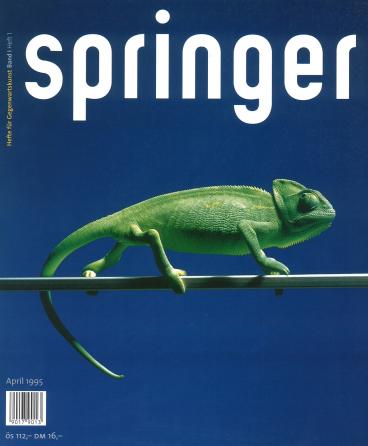 The cover of the first issue of springer*in, 1995