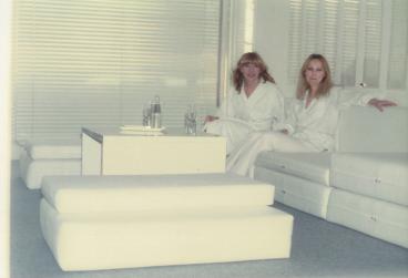 The White Apartment of Miloš Laky and Anna Lakyová (Natalia Florean and Anna Lakyová, on the ri ...
