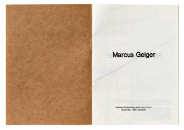 Marcus Geiger. Psychiological litter, 1988
