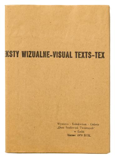 Teksty wizualne - visual texts (Dom Środowisk Twórczych w Lodzi), 1978