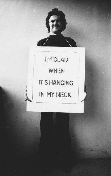 I am glad when it’s hanging in my neck

