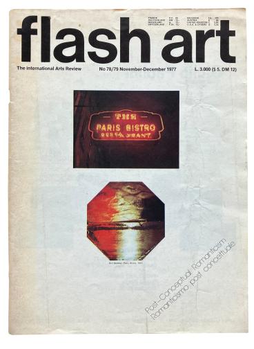Flash art, No 78/79, November-December 1977