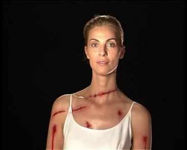 I am Milica Tomić, 1998, one-channel video installation, c, sound, 9’58’’, loop, video still