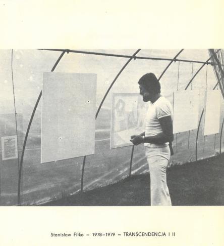 Stanisław Filko Transcendencja  I.–II. 1978–1979, Mała Galeria PSP-ZPAF, Warsaw 1980