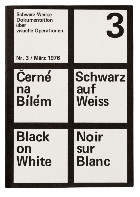 Schwarz-Weisse Dokumentation über visuelle Operationen. Nr. 3, Petr Stembera, Düsseldorf 1976